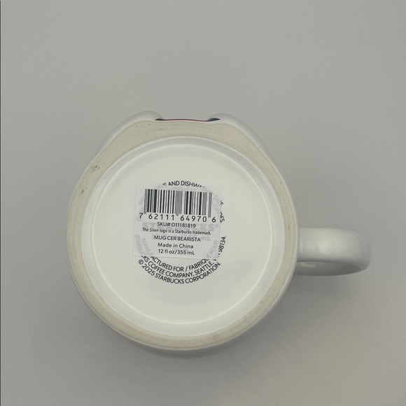 NWT Starbucks Limited Edition Bearista Mug White - Picture 7 of 9